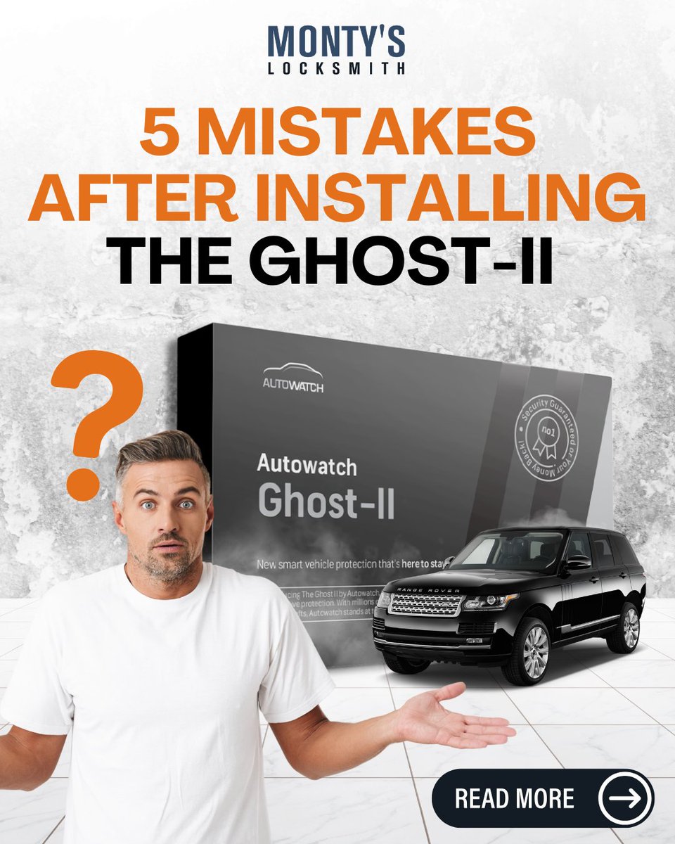 MontyLocksmith's tweet image. Don’t make these mistakes with your Ghost 2

From ignoring the manual to leaving the system in Service Mode, these errors can put your security at risk.

📞 647-850-7156 | 🌐montyslocksmith.ca/anti-theft-dev…

#ghost2 #antitheft #gta #torontodrivers #montyslocksmith