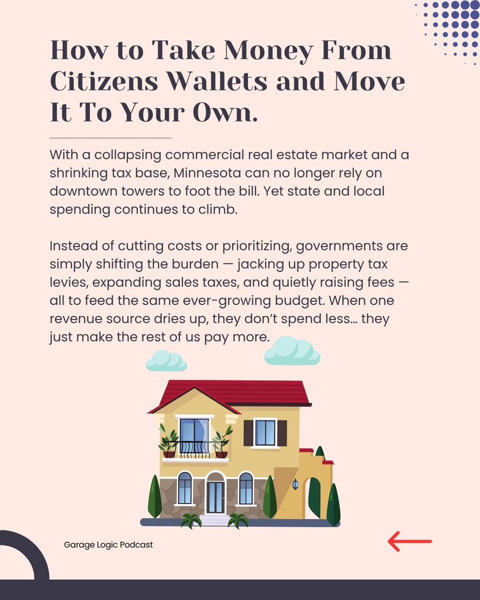 GLpodcast's tweet image. 🏠 MINNESOTA PROPERTY TAX BOMB JUST DROPPED 

Preliminary 2026 levies could SLAM us with $950 MILLION MORE statewide (6.9% jump from 2025). 

That&apos;s on top of 2025&apos;s 7.7% spike.
And don&apos;t forget: 60 school referendums just passed on Election Day, piling on hundreds more per…