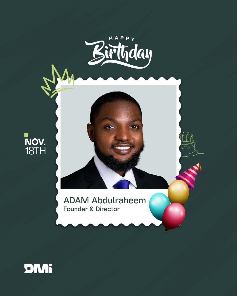 DigitalDmi's tweet photo. Happy Birthday, @Adamprofile 

We appreciate all you do and the environment you’ve built for us to grow and thrive, your leadership sets the tone for excellence at DMi.

1/2
#DMi #HappyBirthday #DMi #TeamDMi #Leadership #Founder #DigitalMarketing #congratulationsmo #ImACeleb https://t.co/ua7Sv53cGj
