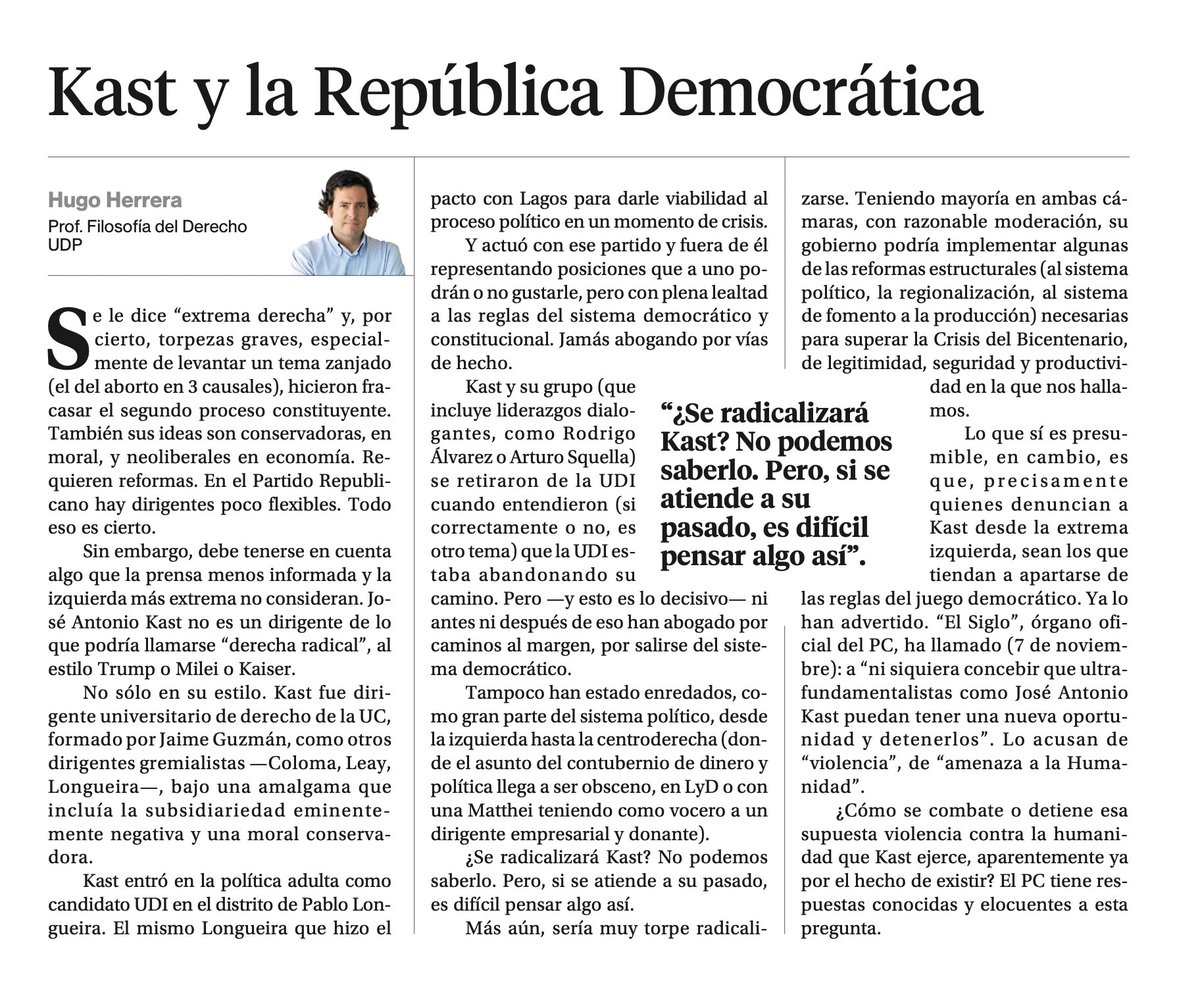 HugoEHerrera's tweet image. Columna de hoy en La 2a