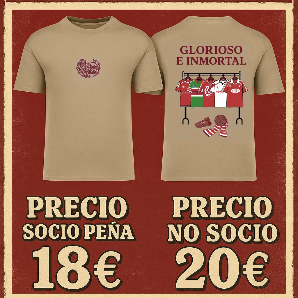 Murcianistas! 🇮🇩  Debido a la gran acogida que ha tenido la camiseta, vamos a volver a hacer otro pedido. Recuerda que también está la opción del diseño en sudadera (mismos colores).
Si te quedaste sin la tuya, es tu momento 😏
🧥 Sudaderas 20€ socio peña / 25€ no socio.