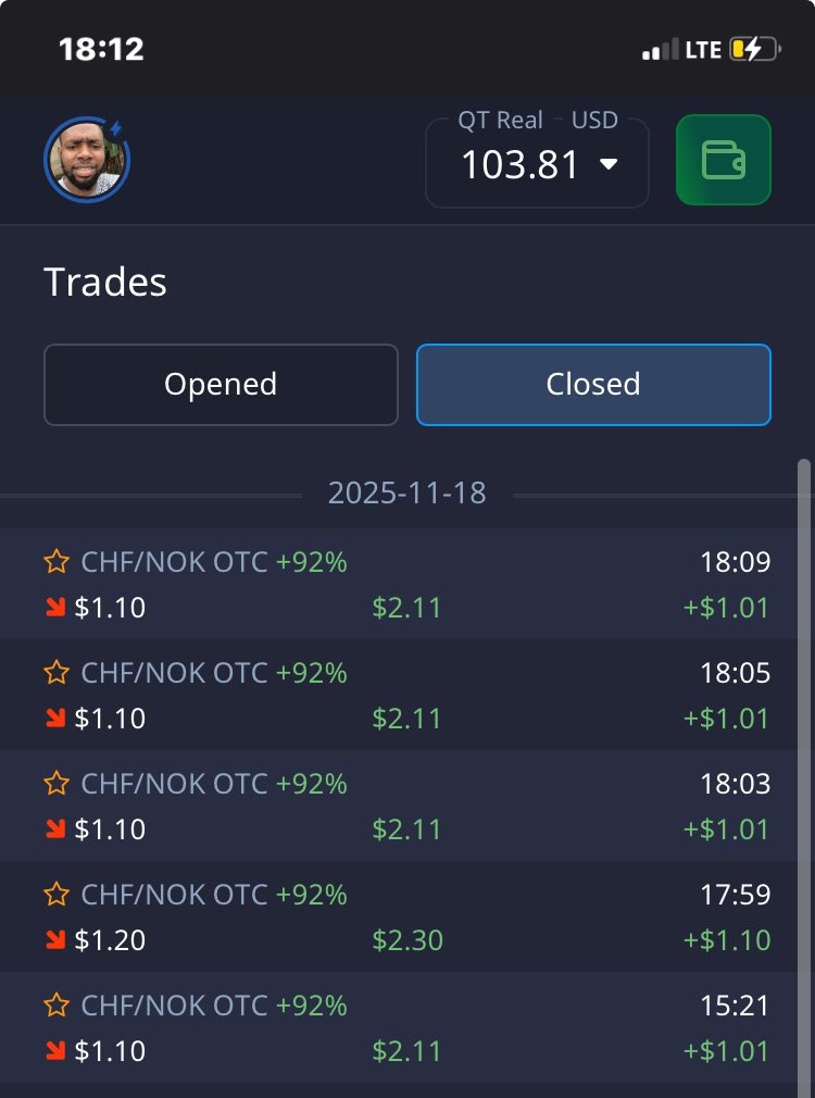 obizlinoptions's tweet image. Me wey de use $1 trade no be ode oh 

#binaryoptions #pocketoption #ForexSignals