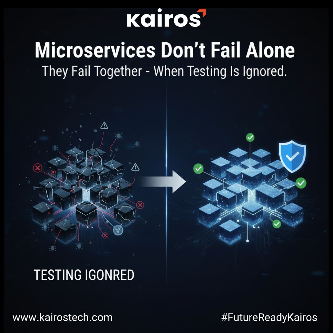 #Microservices move fast, Untested microservices break faster.

One broken #API.
One mismatched contract.
One “works on my machine.”
That’s all it takes for a system-wide cascade.
The real challenge isn’t speed -
 it’s shipping with confidence.
kairostech.com/microservices-…

#Kairostec
