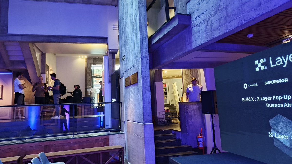 Our event with <a href="/XLayerOfficial/">X Layer</a> <a href="/okx/">OKX</a> <a href="/OKX_Ventures/">OKX Ventures</a>, Build X on X Layer had just started!

Come meet OKX, <a href="/chainlink/">Chainlink</a>, <a href="/PotatoSwap_Fi/">PotatoSwap - Live on X Layer!</a> at the Xul Solar Museum in Buenos Aires