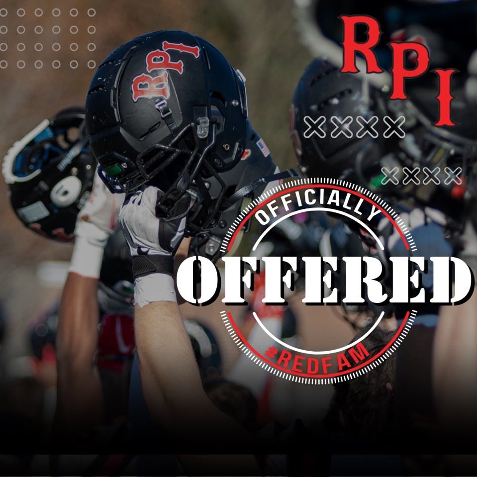 After a great conversation with Coach <a href="/PetePalczewski/">Pete Palczewski</a>, I am blessed to receive an offer from the Rensselaer Polytechnic Institute!!!
<a href="/RPIFootball/">RPI Football</a>
<a href="/Coach_Fab/">Mark Fabish</a> 
<a href="/GoMVB/">GoMVB Sports - Recruit Content for College Coaches</a>