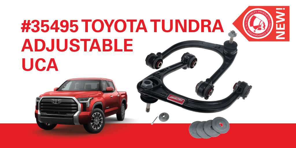 SPCAlignment's tweet image. NEW SPC 35495 Adjustable Upper Control Arms. Bringing adjustability and performance to suspension modifications on Toyota: Sequoia 2023 - 2026 Toyota: Tundra 2022 - 2026

Learn more:
spcalignment.com/product/35495

#toyotatundra #spcperformance #specialtyproductscompany #Suspensionmods