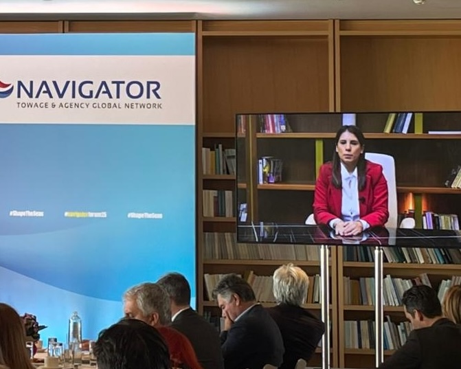americanpandi's tweet image. The  24th #NavigatorForum explored decarbonization, smart shipping, ESG,  &amp;amp; more. 

A video of #AmericanPandI&apos;s Mariana Katsimicha added to  discussions on seafaring culture.

Thanks to Danae Bezantakou for another sharp, forward-looking event.

🔗 navigatorltd.gr/forums/24th-na…