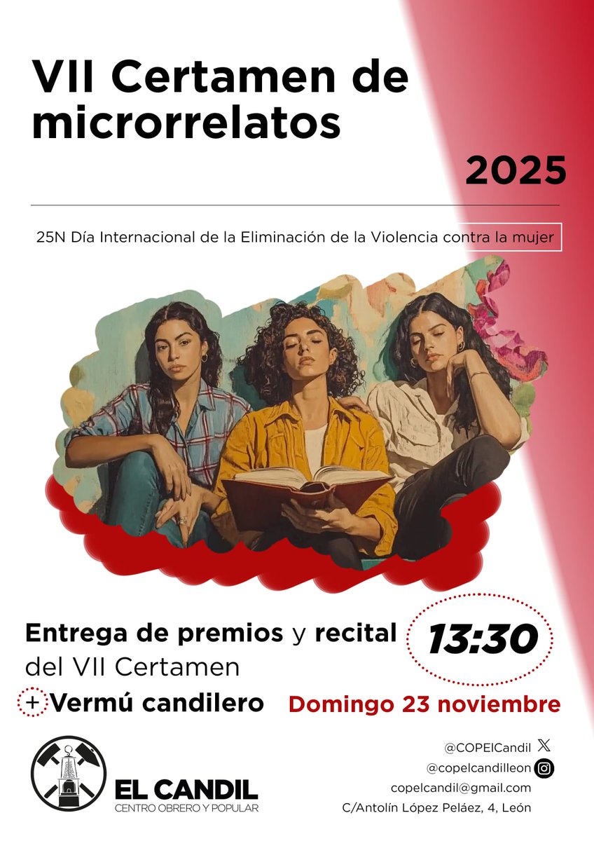 Este domingo a partir de las 13:30 entrega de premios del certamen y vermú candilero. ¡No te lo pierdas!