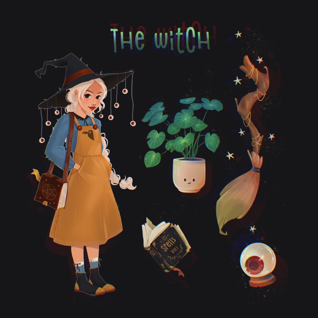 Witchy stuff 🪴🔮📖
#artistsonX #illustration #art