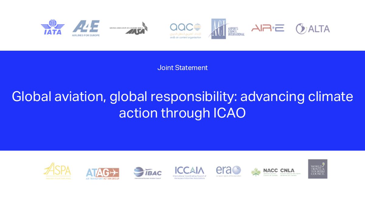 IATA's tweet image. IATA together with 🇯🇵, 🇲🇾 and leading industry stakeholders, have issued a joint statement urging govts and the int&apos;l community to reaffirm @icao&apos;s leadership and accelerate coordinated climate action for ✈️  to reach #netzero carbon emissions by 2050.

➡️ bit.ly/4oKCxls