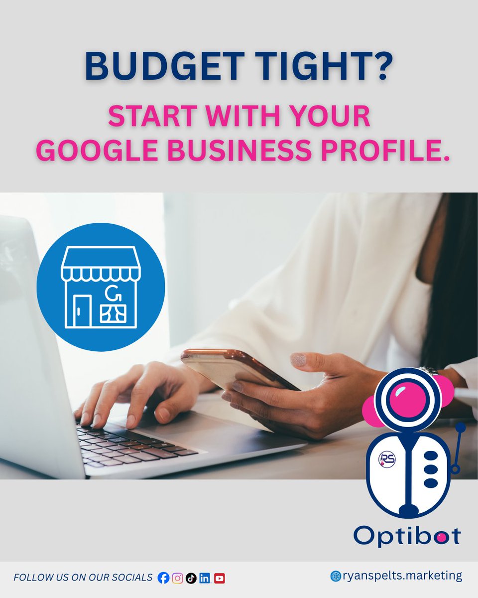 If you’re low on budget but big on ambition—focus where it counts. Your Google profile. I’ll help you get visible without blowing your budget.
 Book a free audit: bookmenow.info/book/ryanspelt…
 
 #BudgetMarketing #LocalSEO #SmallBizGrowth #RyanSpeltsMarketing