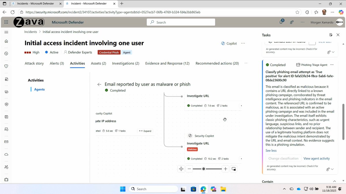 ayako_omori's tweet image. #SecurityCopilot がフィッシングメールも検知
#msignite #MicrosoftDefender