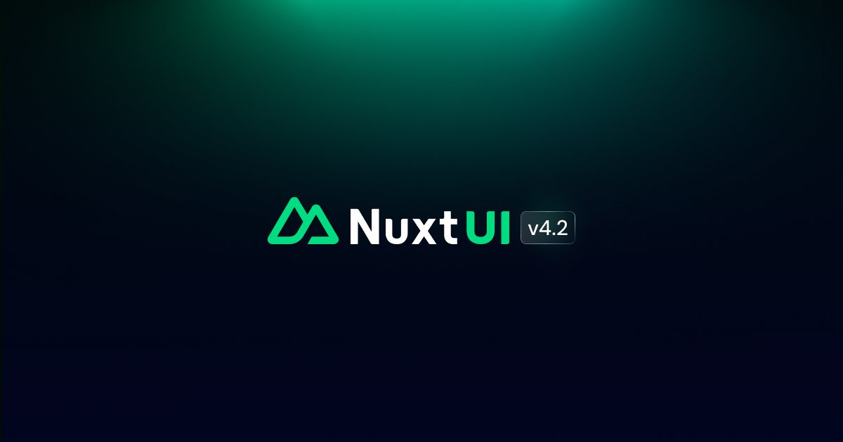 benjamincanac's tweet image. Nuxt UI v4.2 is out! 🎉

📅 New InputDate &amp;amp; InputTime components
🎨 Tailwind CSS prefix support
✨ data-slot attributes &amp;amp; extended HTML attributes

…and tons more, check it out: github.com/nuxt/ui/releas…