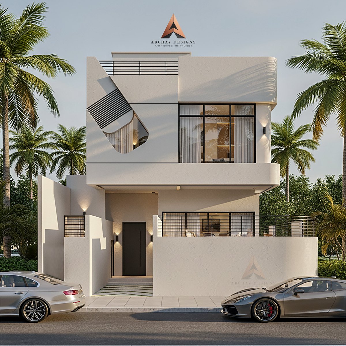 • من أعمالنا في 
• قسم الواجهات:
- ارك ديزاينز <a href="/archaydesigns/">archaydesigns</a>

(دومينو فيلا) Domino Villa

• مساحة المشروع:
200 م2 فقط. 

صمم (دومينو) من البساطة والفخامة واختيار اللون المواكب للبيئة بالنوافذ الكبيرة، تم تحقيق رغبات العائلة.
#archay.desi@archay.designsnsns 
#واجهات #مودرن