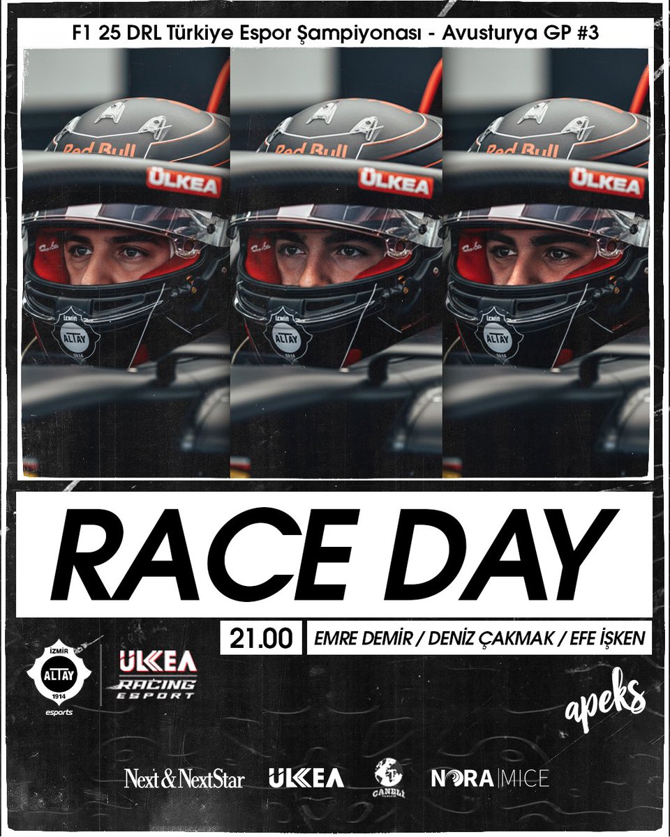 Nefesler tutuldu. 

Altay ÜLKEA Racing Takımımız F1 25 DRL Türkiye Espor Şampiyonası - Avusturya GP #3’te piste çıkıyor. 

🏎️ Pilotlarımız: Efe İşken - Emre Demir - Deniz Çakmak
🕤 21.00

#BüyükAltay