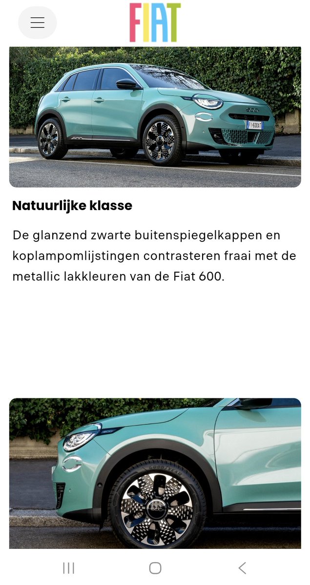 birgit2021's tweet image. Leuk kleurtje #fiat600
Zie dat nieuwe auto&apos;s steeds meer kleur krijgen tegenwoordig, net als vroeger.
Weg met dat saaie grijs, blauw en zwart  😍