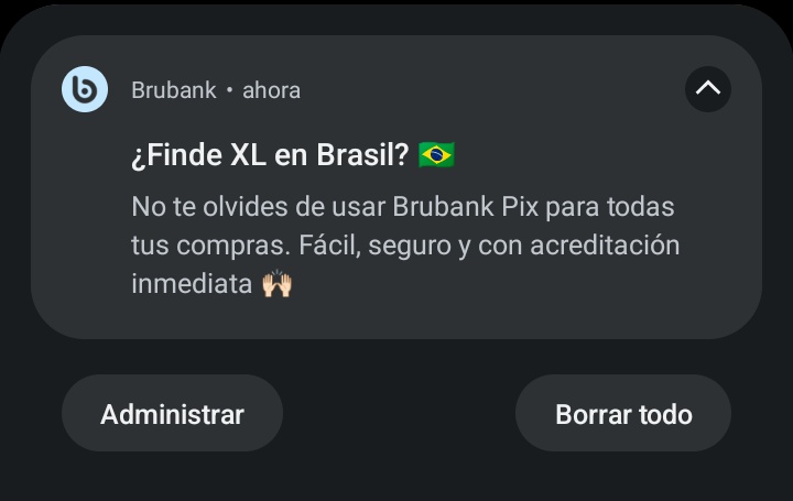 Finde XL en Brasil me tira jsjsjsjsjaajajaj ni siquiera se dan cuenta que tengo la cuenta en cero