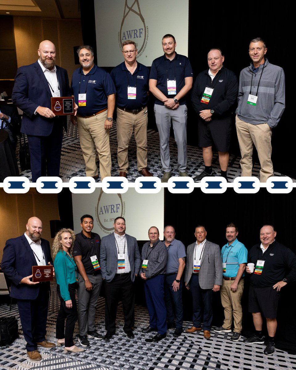 awrf's tweet image. Congratulations to our 2024 AWRF Safety Award recipients!

Recognized during the Fall General Meeting in October, these member companies continue to set the standard for safe and responsible work across the lifting and rigging industry.

#AWRF #Charlotte #GeneralMeeting #Safety
