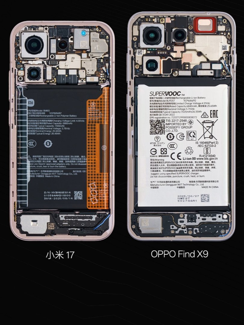 TechHome100's tweet photo. Xiaomi 17 - OPPO Find X9 - Vivo X300 - Honor Magic 8
#Xiaomi17 #OPPOFindX9 #vivoX300 #HonorMagic8 https://t.co/Y0awcsvIoh