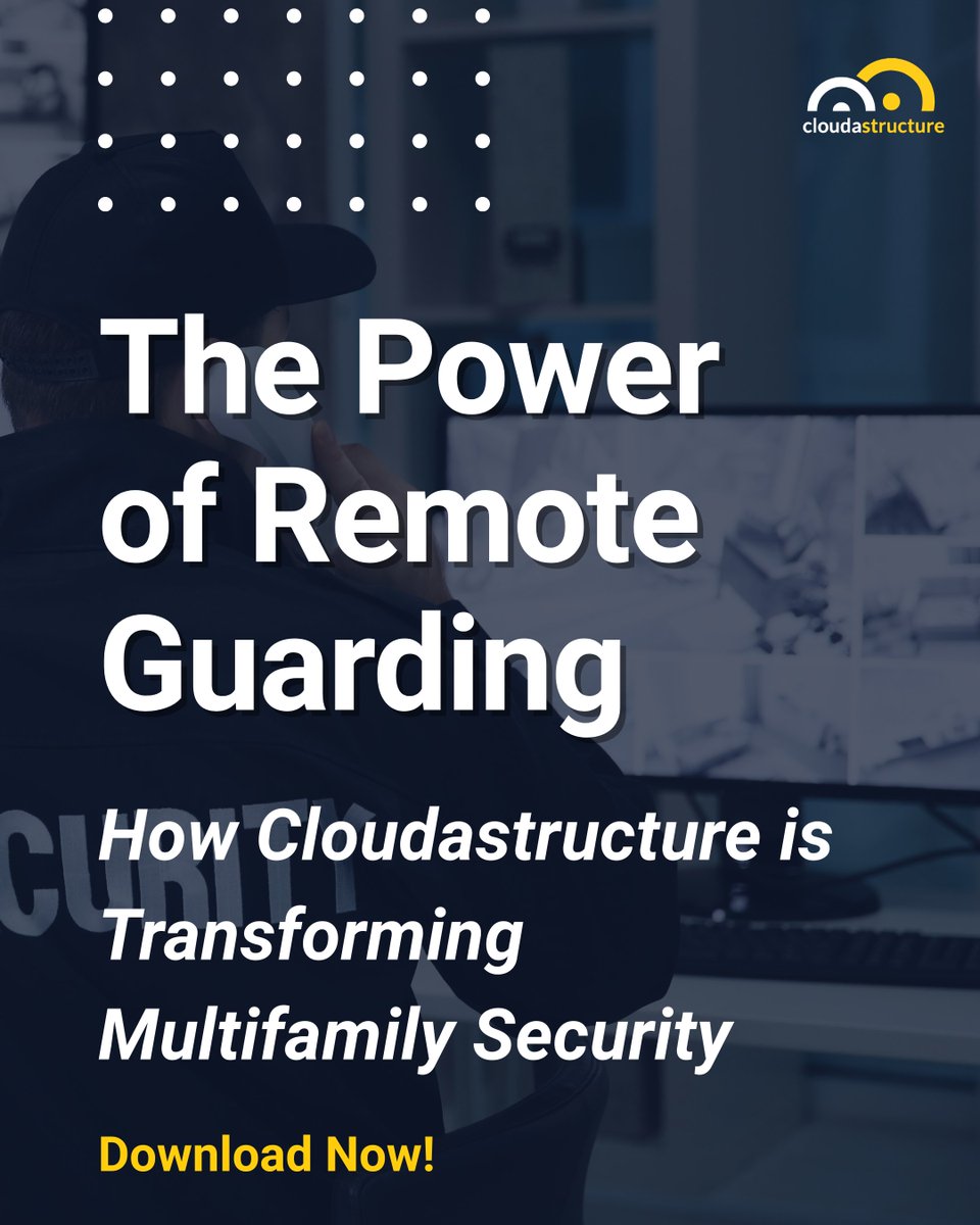 cloudastructure's tweet image. Unlock the data behind a 97% deterrence rate.
Cloudastructure’s report reveals how Remote Guarding + AI Surveillance is reshaping multifamily security and delivering real ROI.

Read the full report → na2.hubs.ly/H0261l70

#RemoteGuarding #AISurveillance #MultifamilySecurity…