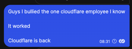 endingwithali's tweet photo. i fixed the cloudflare issue btw https://t.co/WmSPhNS59W