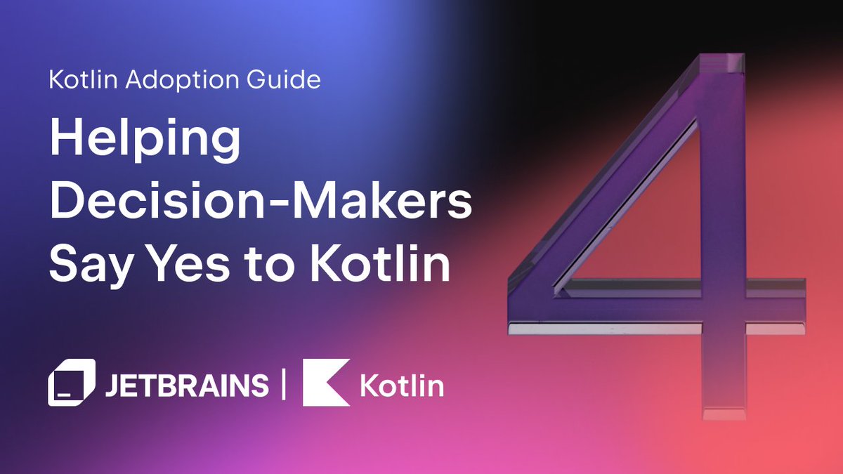 kotlin's tweet image. Thinking about Kotlin for your team? 🤔 
This post breaks down the real numbers – cost, time, and return – so you can judge for yourself.
Read here: ➡️ kotl.in/adoption-guide…
