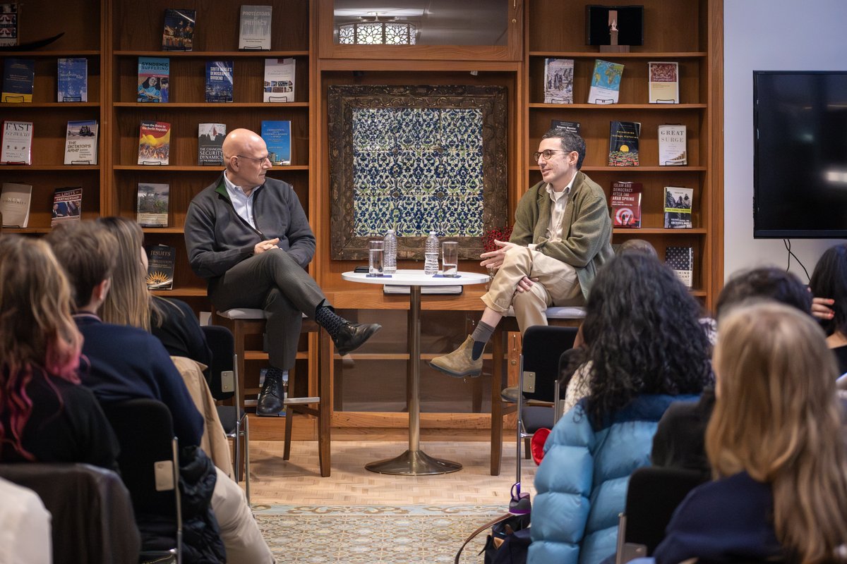 georgetownsfs's tweet image. Yesterday, SFS welcomed @yaffaesque (SFS’03, @GUAlumni), contributing writer for @NewYorker, for a Coffee Chat with Dean @joelhellman_SFS. Yaffa discussed what it means to be a modern journalist, the state of reporting in Russia &amp;amp; Putin’s management of the invasion of Ukraine.