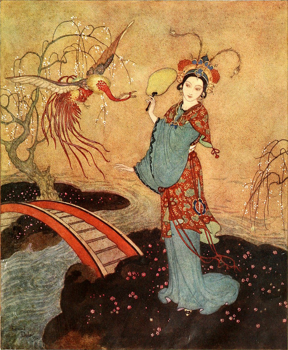 ghirlandia's tweet image. Princess Badoura 

Frontispiece from the Arabian Nights 
1913 

Edmund Dulac #FairyTaleTuesday