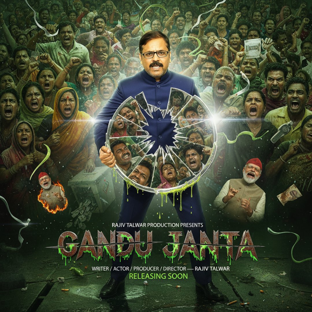 whitesoucepasta's tweet image. Gandu Janta&quot; - A Rajiv Talwar Production. Written, Acted, Produced, and Directed by Rajiv Talwar. Releasing Soon!

Get ready for a cinematic experience that will stir your soul and challenge your perceptions. The revolution is coming. #GanduJanta #RajivTalwar #ComingSoon