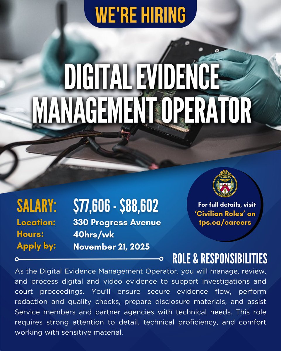 Toronto Police Talent Acquisition tweet media