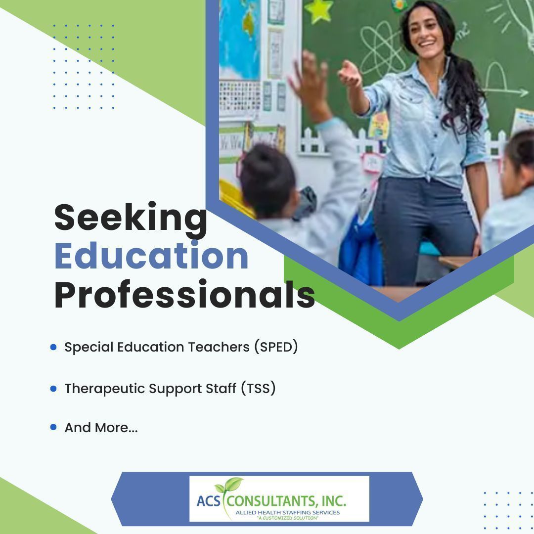 ACSConsultants_'s tweet image. 🌿💙 Looking for new opportunities in education settings? Seek opportunities to support, uplift, and make a difference in the lives of children here: buff.ly/422b8AT 🤗🌟 #SPED #TSS #CompassionInAction #MakingADifference #Education #TeamACS