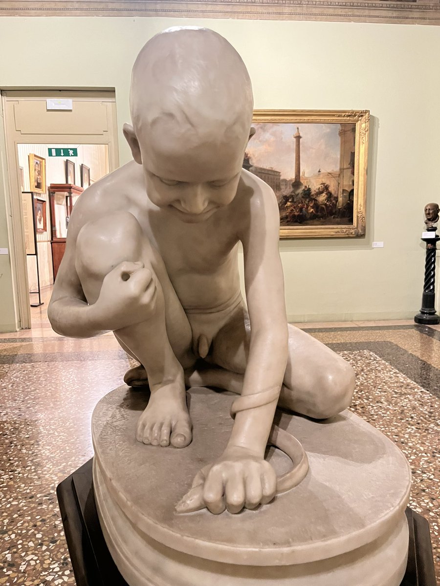 Boy with Eel (winner of the Baruzzi Sculpture Prize of 1894)