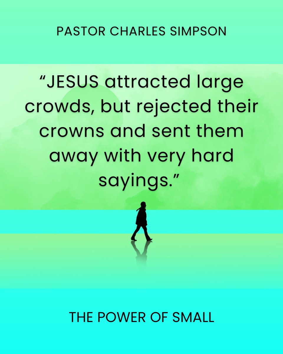 CSMinPublishing's tweet image. The Power of Small is a vital message about the small things, the small group, and the simplicity of just striving to be more like Jesus. #CharlesSimpson #Jesus #CSMPublishing