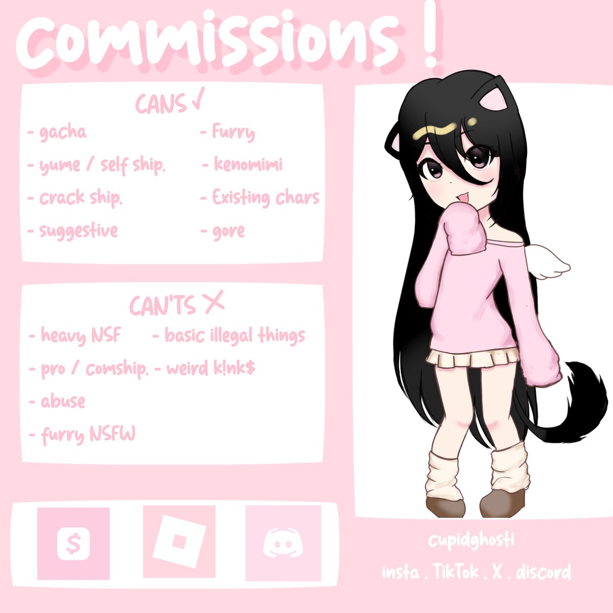 cupidghosti's tweet image. UPDATED COMMISION SHEET !! Feel free to contact me through here, insta, or discord !! Im rlly desperate for money rn

#comm #commision #art #yume #promotwt #moothunt #commisionhunt