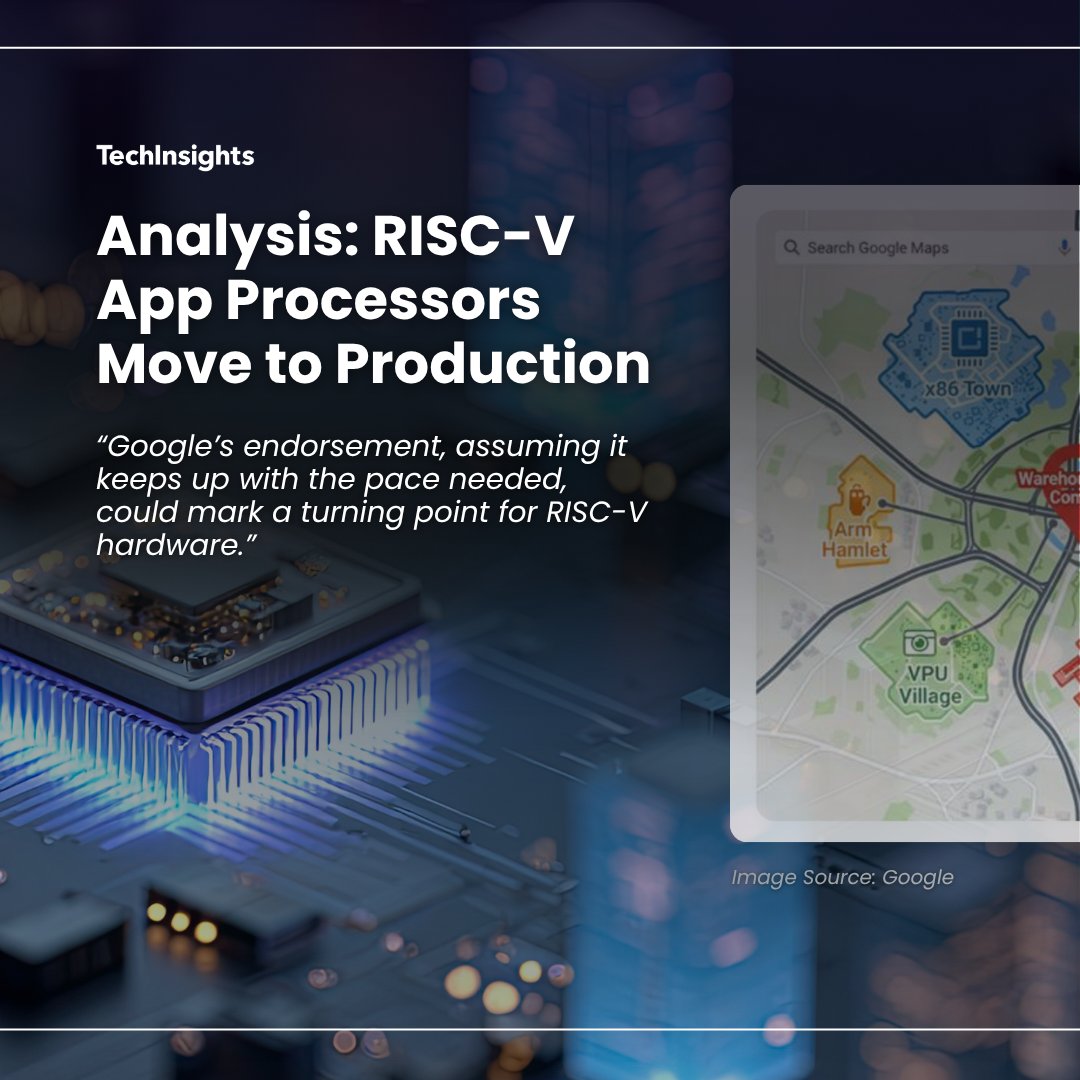 techinsightsinc's tweet image. RISC-V is entering its production phase and @Google&apos;s  RISC-V City is only the start. With @amazon, @NASA, and the RISC V Foundation pushing the ecosystem forward, the impact on future compute is hard to ignore.

Read our analysis for the critical implications and what comes…