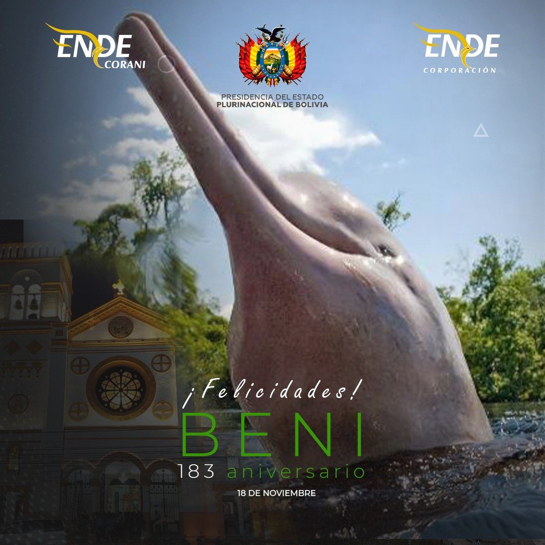 Hoy celebramos la grandeza de esta tierra bendecida por la naturaleza, la diversidad y la calidez de su gente.
¡Feliz Aniversario Beni!