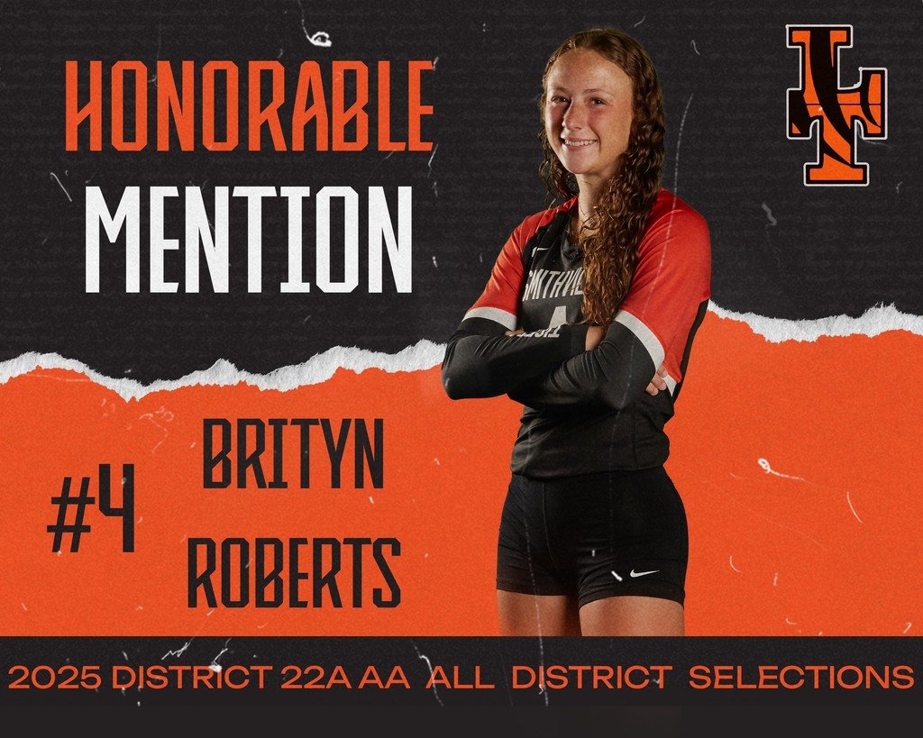 Continued:

Congratulations to our Lady Tiger Volleyball All-District selections.  

What a great accomplishment and well deserved.

#GRIT