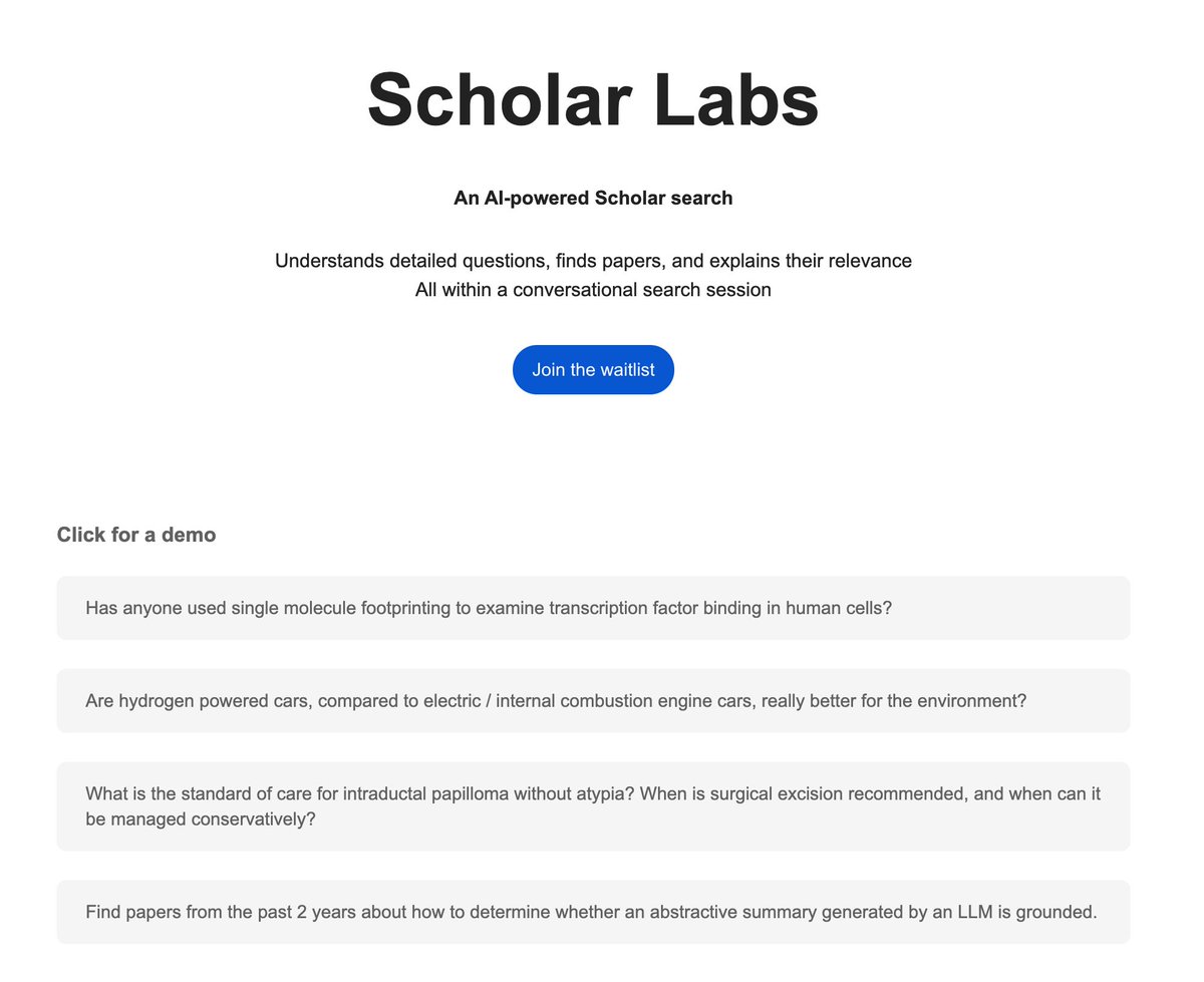 scholar labs landing
