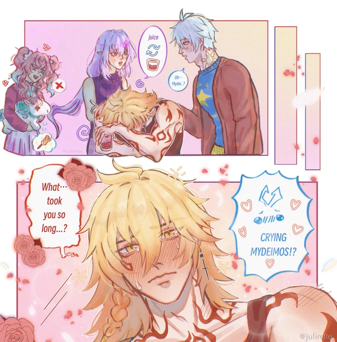 i really love the idea of drunk mydei… i cant get over it #phaidei 