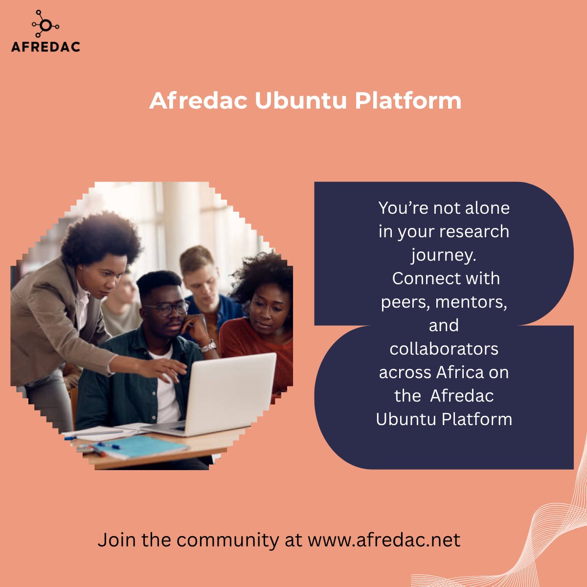 Imagine a space where African health researchers share insights, spark ideas and build solutions together.

Connect with a community of experts and stakeholders passionate about advancing health research across the continent.

👉 Be part of a community: afredac.net