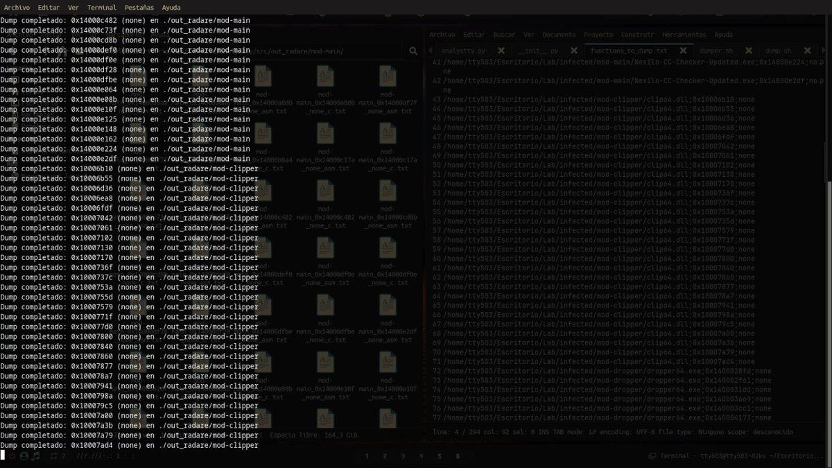 tty_503's tweet image. Un #dropper multi-etapa que descubrí en canales de programas #crackeados. Analicé cómo usa API #Hashing para evasión y despliega un #Clipper (roba cripto del portapapeles) y un #InfoStealer (roba info, screenshots, activa RDP).

linkedin.com/posts/tty503_m…

linkedin.com/posts/tty503_m…