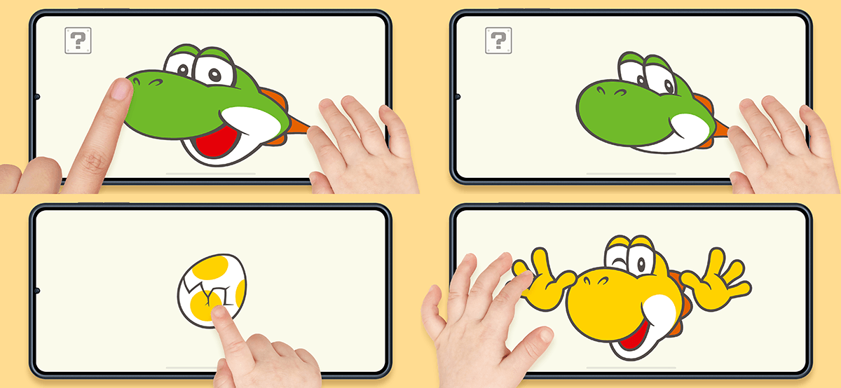 任天堂が新アプリ「かおヨッシー」を配信開始。ヨッシーの積み木や絵本