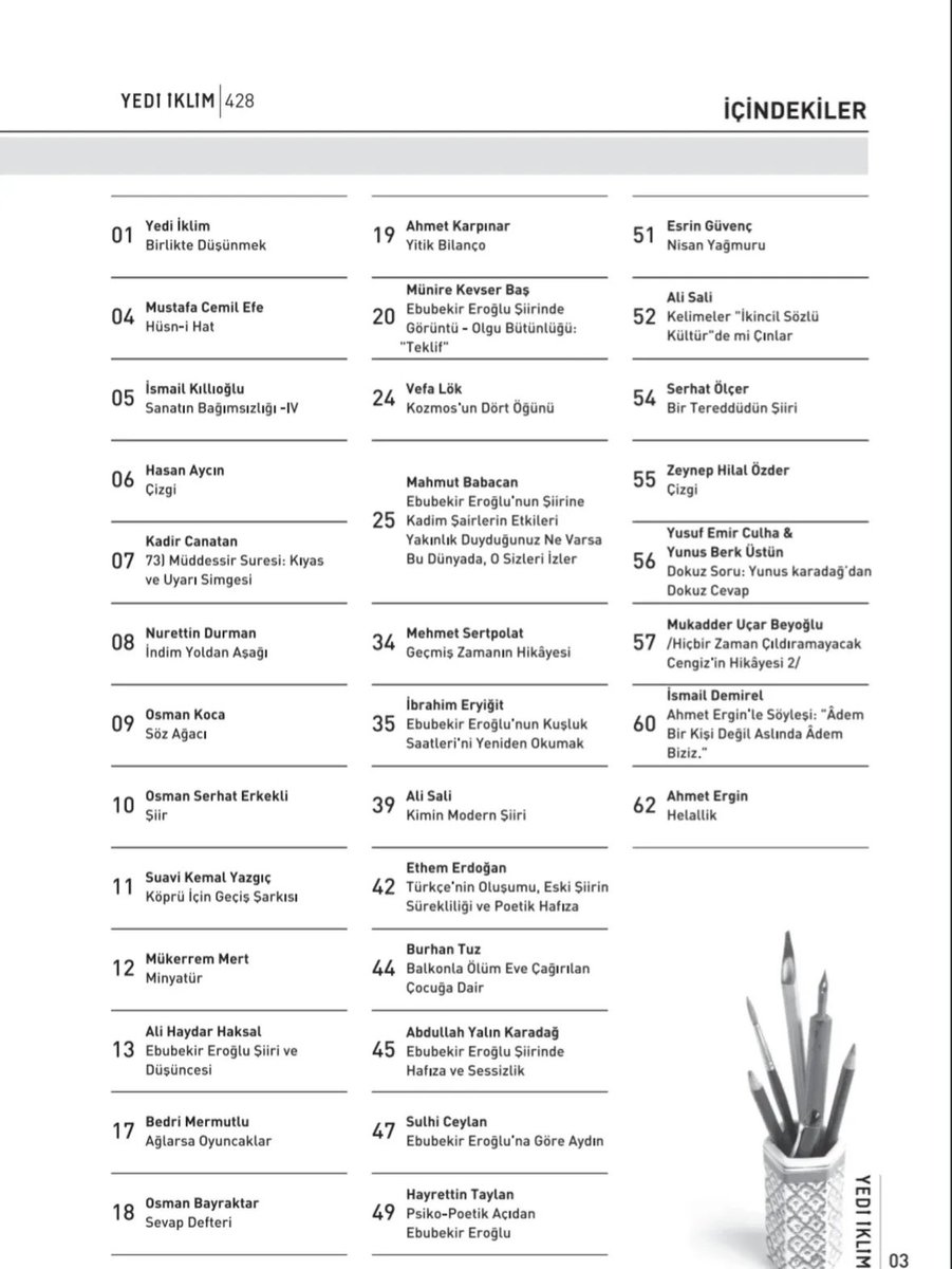 Yedi İklim dergisi Kasım 2025 sayısında ablam Tahire için şiir dedim. Emek verenler eksik olmasınlar. 🌷