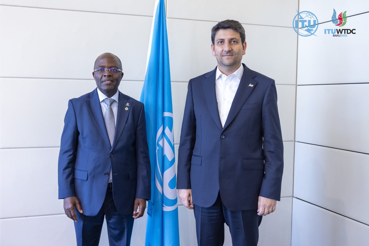 ITUBDTDirector's tweet photo. Glad to meet with H.E. @HashemiSattar, Minister of @ICTIRI, Iran. We discussed the importance of advancing digital transformation and universal and meaningful connectivity through joint activities and strengthened cooperation. #ITUWTDC https://t.co/8XU9iUi2va