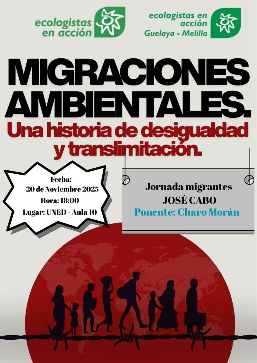 ℹ️Guelaya celebra las Jornadas sobre Migraciones Ambientales este 20 de noviembre

facebook.com/PopularTelevis…
