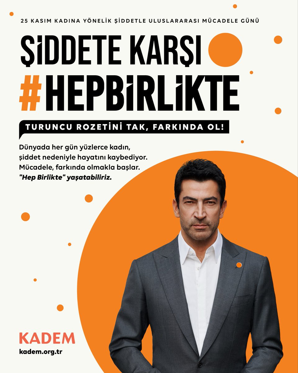 Dünyada her gün yüzlerce kadın, şiddet nedeniyle hayatını kaybediyor. Mücadele farkında olmakla başlar!

🟠Turuncu rozetini hazırla ve 25 Kasım’ı bekle.⏳

Şiddeti #HepBirlikte durdurabiliriz!