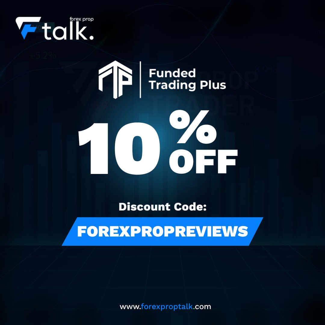 forexproptalk's tweet image. 🎉 Funded Trading Plus Deal!
Get 10% OFF all challenges with code FOREXPROPREVIEWS.
Save smart and level up your trading. 🚀💼
#FundedTradingPlus #PropFirmDeals