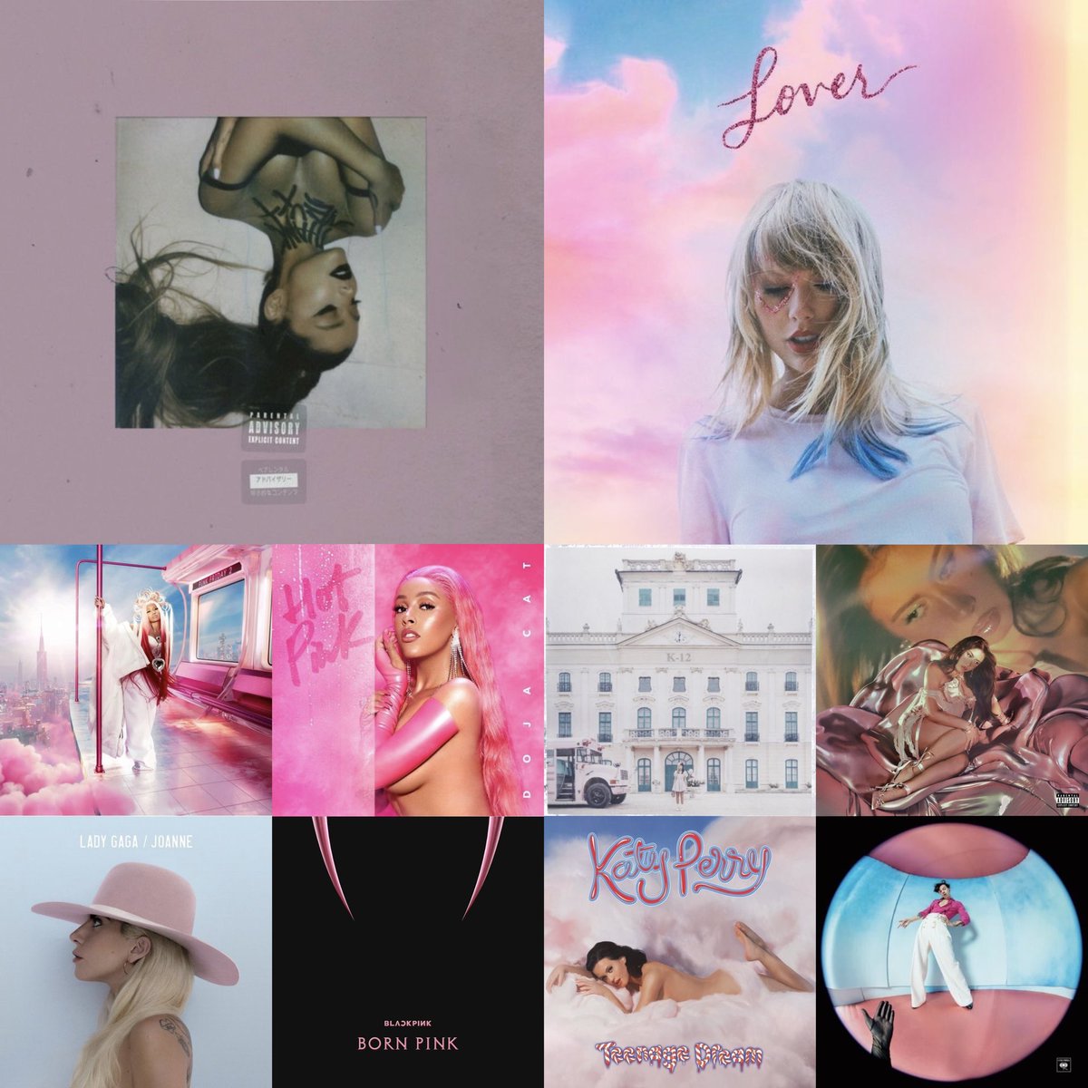 thecheeries's tweet image. Choose three pink albums and the rest can go