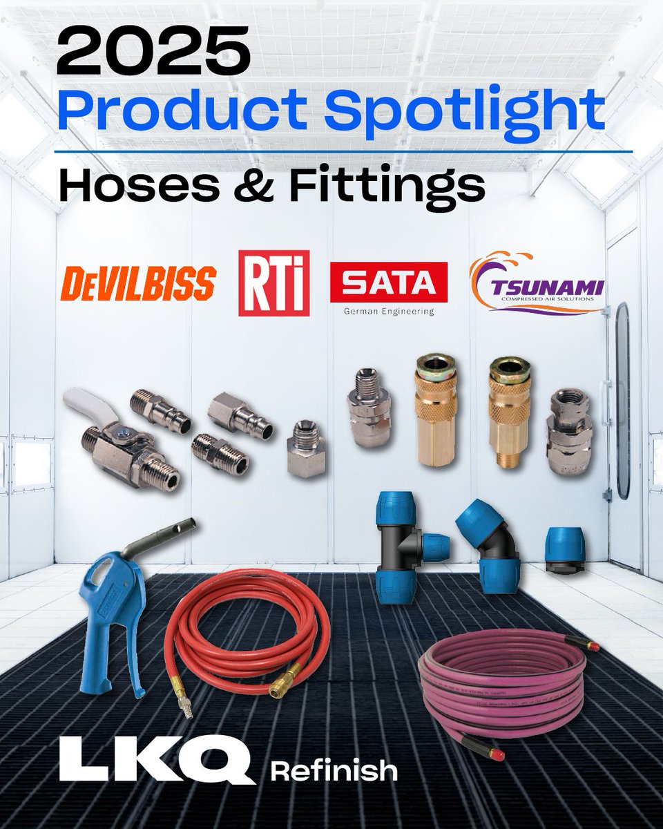 LKQ Refinish has all your Spray Booth Maintenance needs!
Check out our offerings for Hose &amp; Fittings online.flippingbook.com/view/580151934/

#LKQRefinish #Refinish #Devilbiss #RTI #Sata #Tsunami