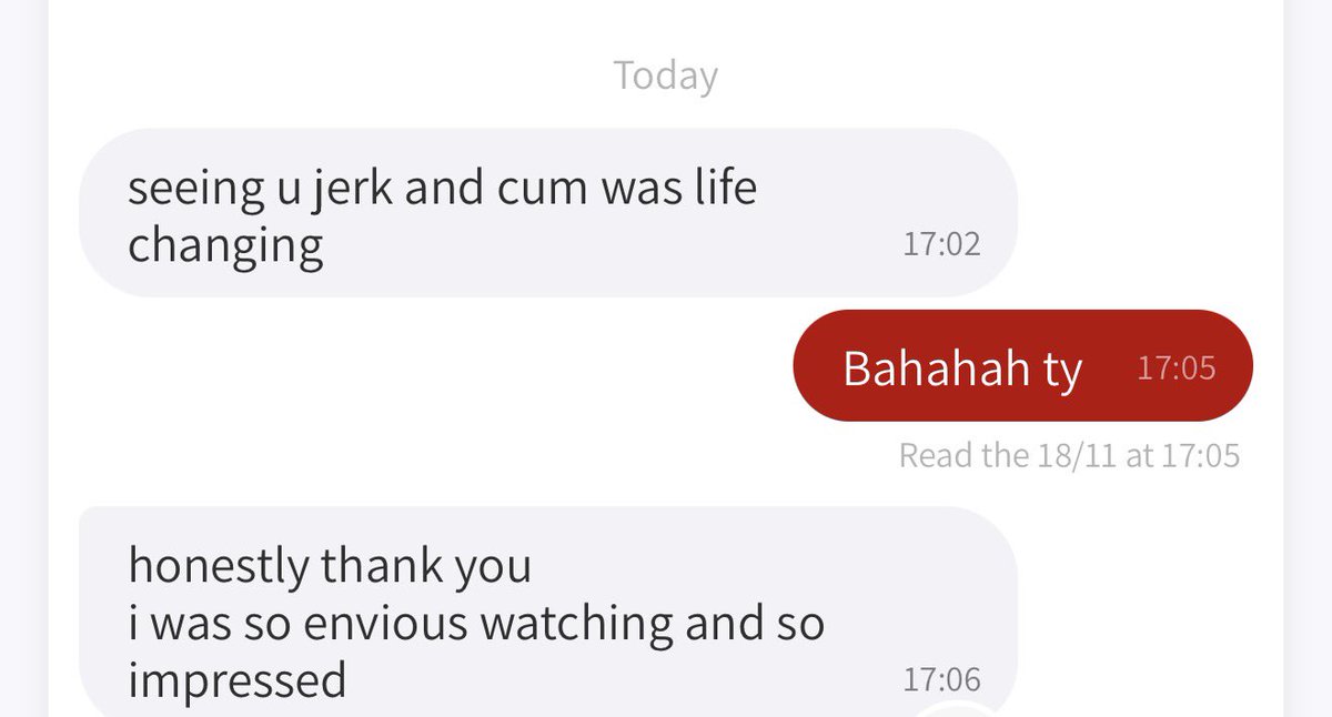 Just out here changing the world one cumshot at a time x